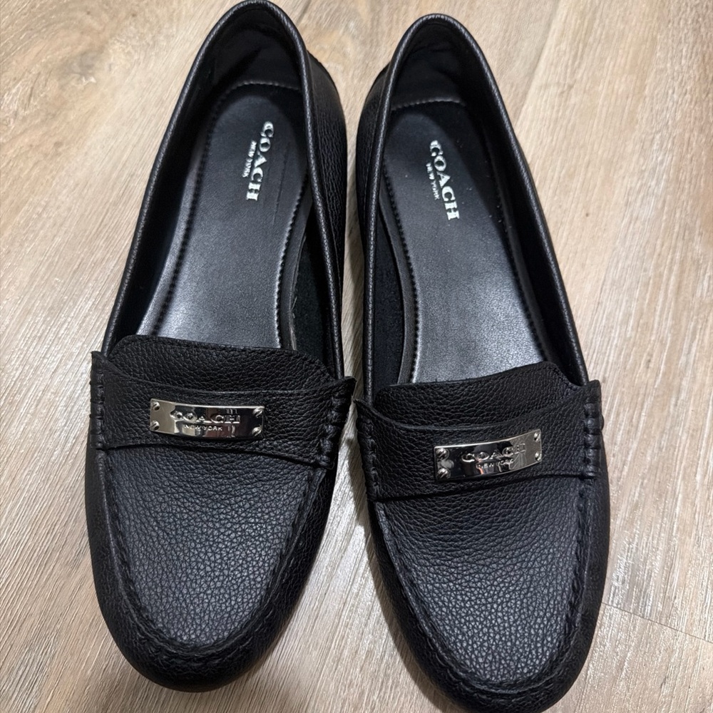 Coach Women's Fredrica Elegant Black Flats-size 8.5 - Picture 4 of 4